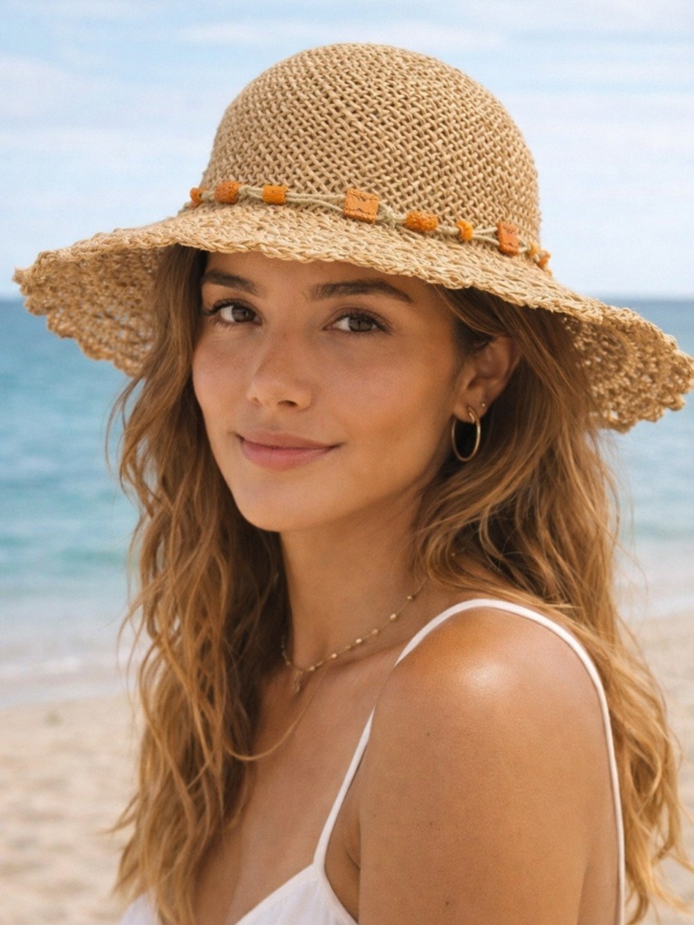 Straw Hat Summer Beach Boho